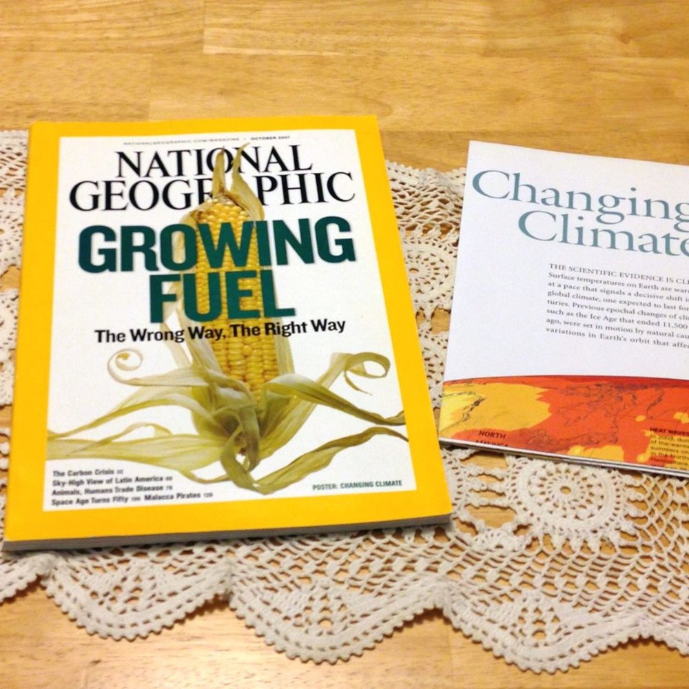 National Geographic "Growing Fuel" issue, Changing Climate poster